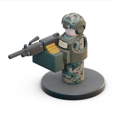 USMC M249 gunner